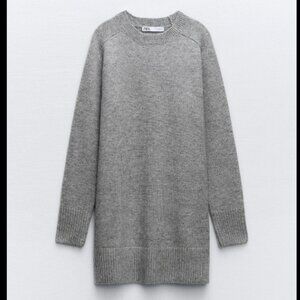 Zara Grey Sweater Dress 5536/147/812. BNWT. Size XS